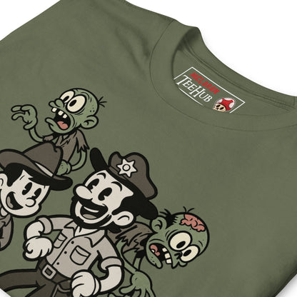 Walking Dead Retro Cartoon Zombie T-Shirt – Exclusive McLaren T-Hub Design