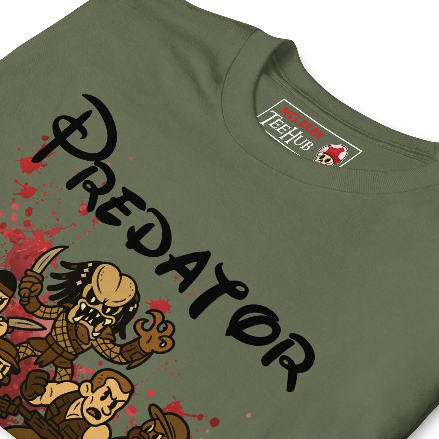 Predator Retro Cartoon T-Shirt – 80s Action Movie Tee