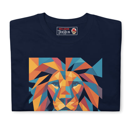 Geometric Lion Face T-Shirt
