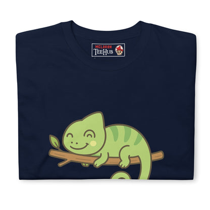 Cute Chameleon Cartoon T-Shirt – Funny Sleeping Lizard Tee