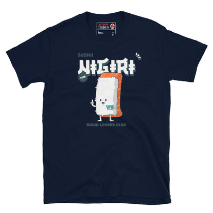 Nigiri Sushi Lovers Club T-Shirt – Funny Japanese Food Tee