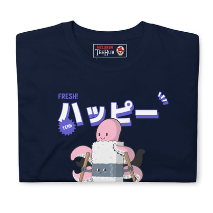 Funny Sushi Roll T-Shirt – I Like the Way You Roll Octopus Tee