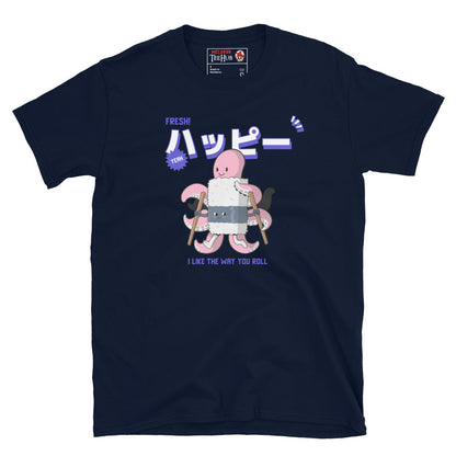 Funny Sushi Roll T-Shirt – I Like the Way You Roll Octopus Tee