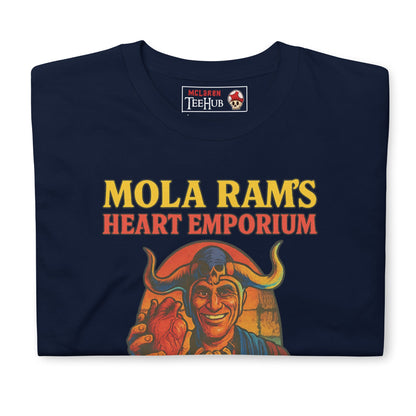 Mola Ram's Heart Emporium T-Shirt – Funny Indiana Jones Temple of Doom Parody Tee