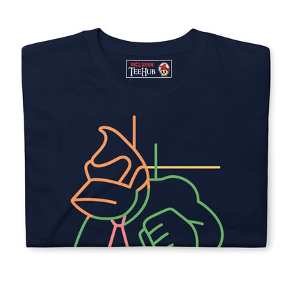 Neon Kong Line Art T-Shirt – Retro Gamer Style