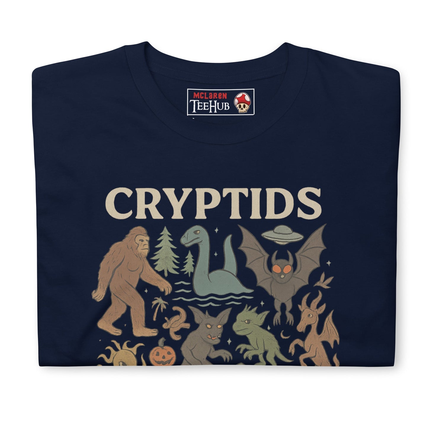 Cryptids T-Shirt – Cute & Creepy Mythical Creature Illustration Tee