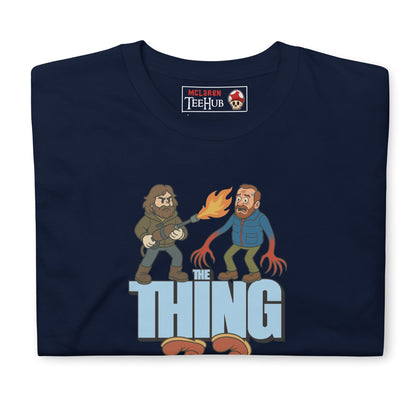 The Thing Cartoon Parody T-Shirt – Funny Retro Horror Design