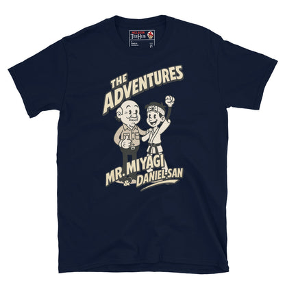 Retro Karate Kid T-Shirt – Mr. Miyagi & Daniel-San Vintage Cartoon Tee