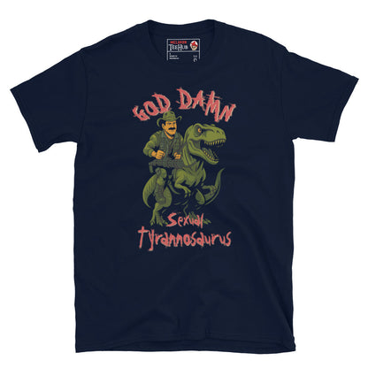Blain “Sexual Tyrannosaurus” T-Shirt – Predator Movie Tribute Tee