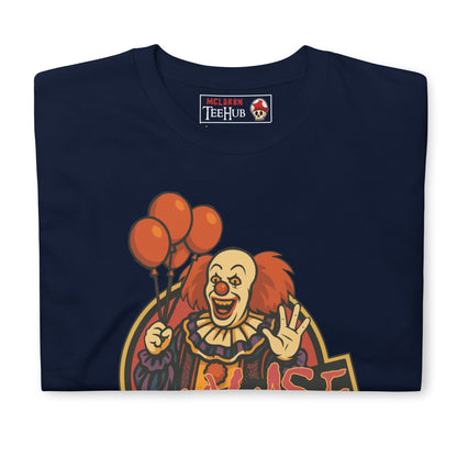 “Pennywise” Horror Clown T-Shirt – Creepy Killer Clown Graphic Tee