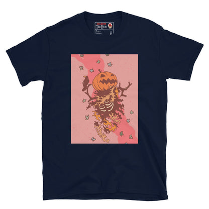 Pumpkin Skeleton Samhain Halloween T-Shirt