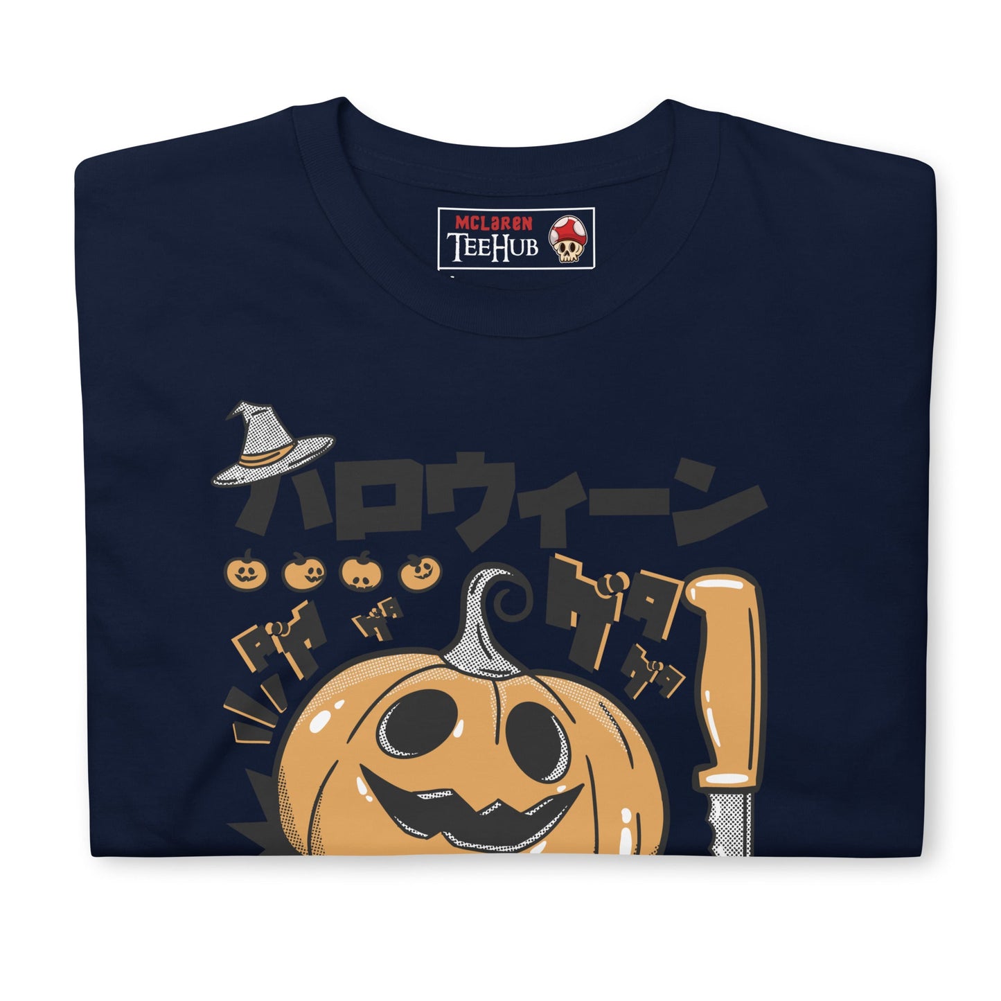Night of Samhain Pumpkin T-Shirt, Japanese Horror Style, McLaren TeeHub Exclusive