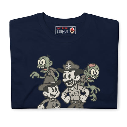 Walking Dead Retro Cartoon Zombie T-Shirt – Exclusive McLaren T-Hub Design