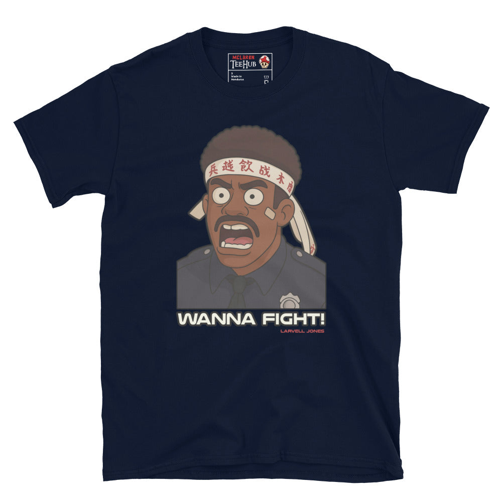 Police Academy "wanna fught, fight me" T-Shirt