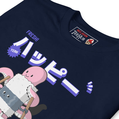 Funny Sushi Roll T-Shirt – I Like the Way You Roll Octopus Tee