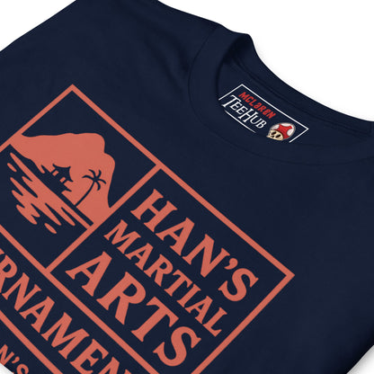 Han’s Martial Arts Tournament T-Shirt – Enter the Dragon 1973 Retro Tee