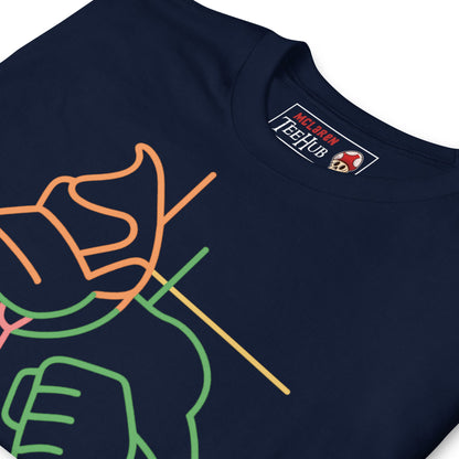 Neon Kong Line Art T-Shirt – Retro Gamer Style