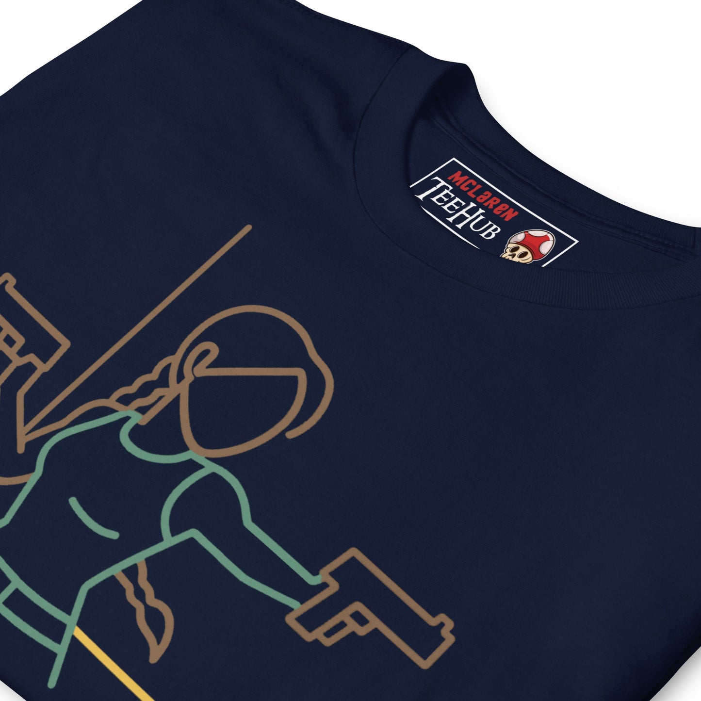 Lara Croft Minimalist T-Shirt – Tomb Raider Inspired Line Art Design