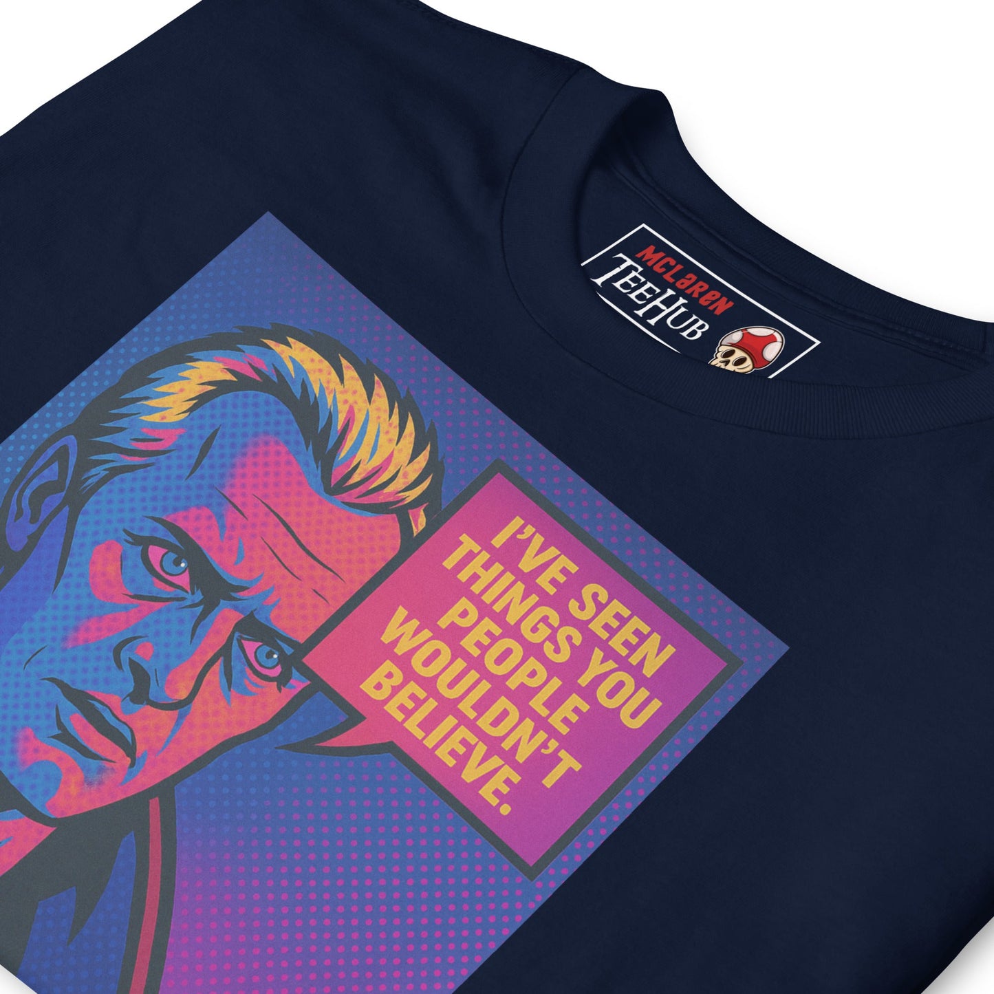 Blade Runner Roy Batty "I've Seen Things" Quote T-Shirt – Retro Pop Art Style