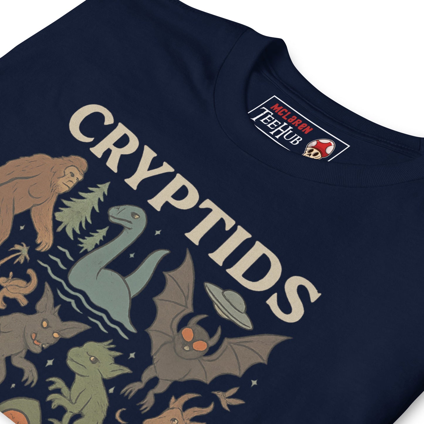 Cryptids T-Shirt – Cute & Creepy Mythical Creature Illustration Tee