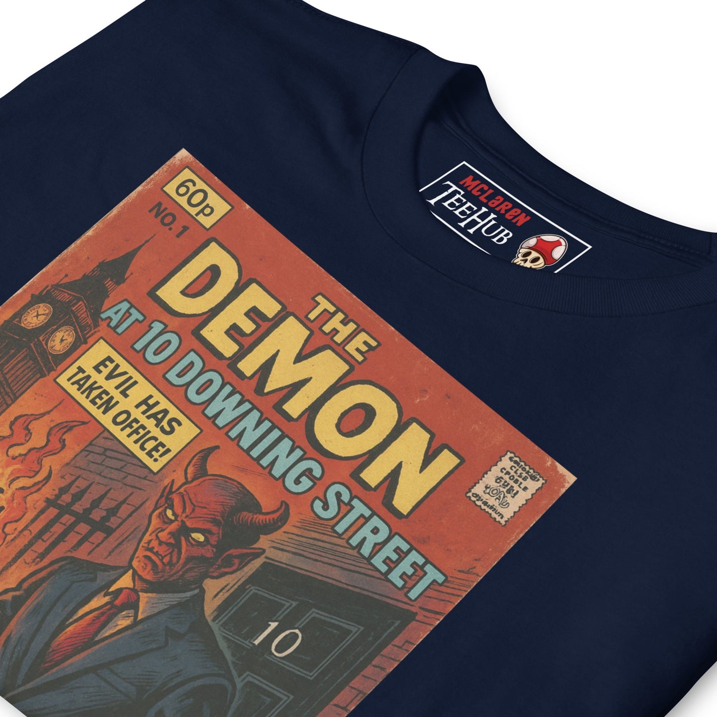 The Demon at 10 Downing Street Retro Comic T-Shirt