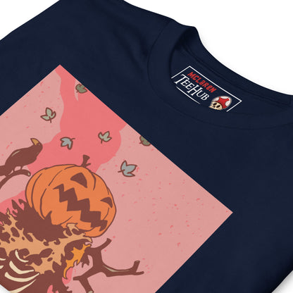 Pumpkin Skeleton Samhain Halloween T-Shirt