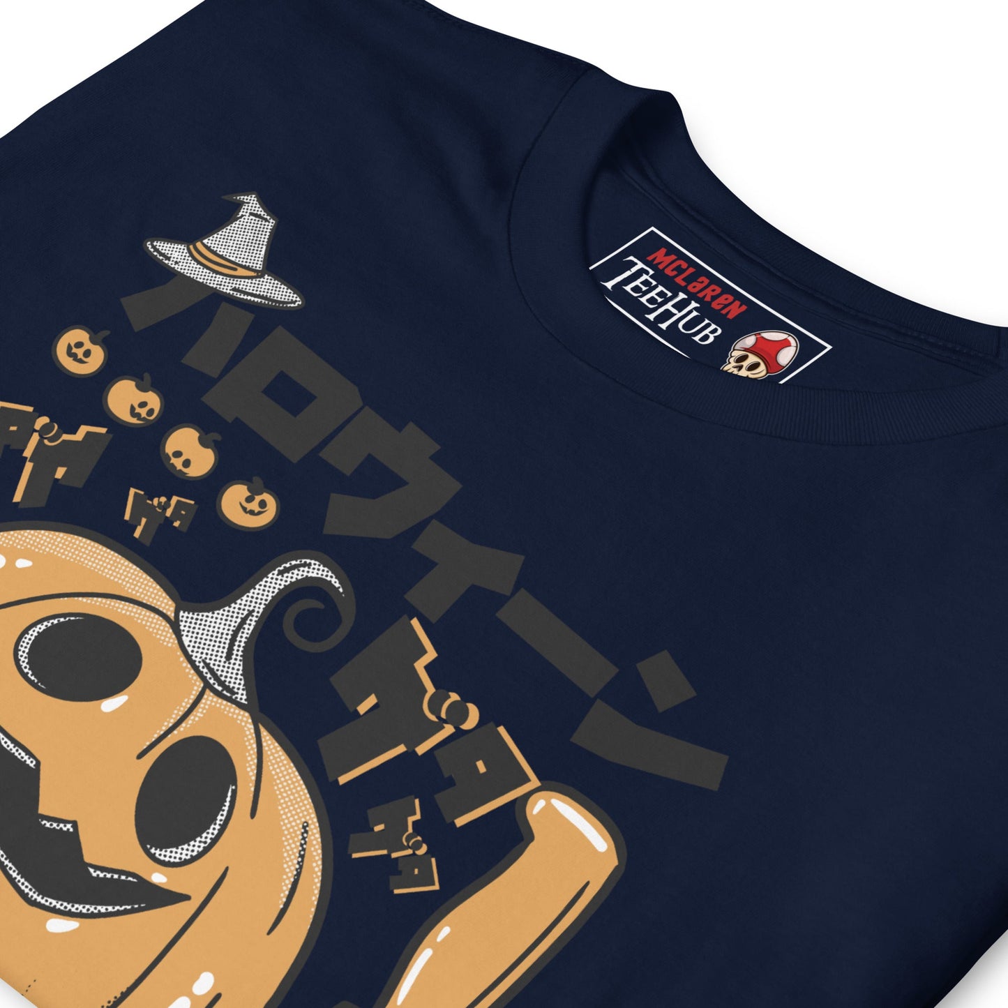 Night of Samhain Pumpkin T-Shirt, Japanese Horror Style, McLaren TeeHub Exclusive
