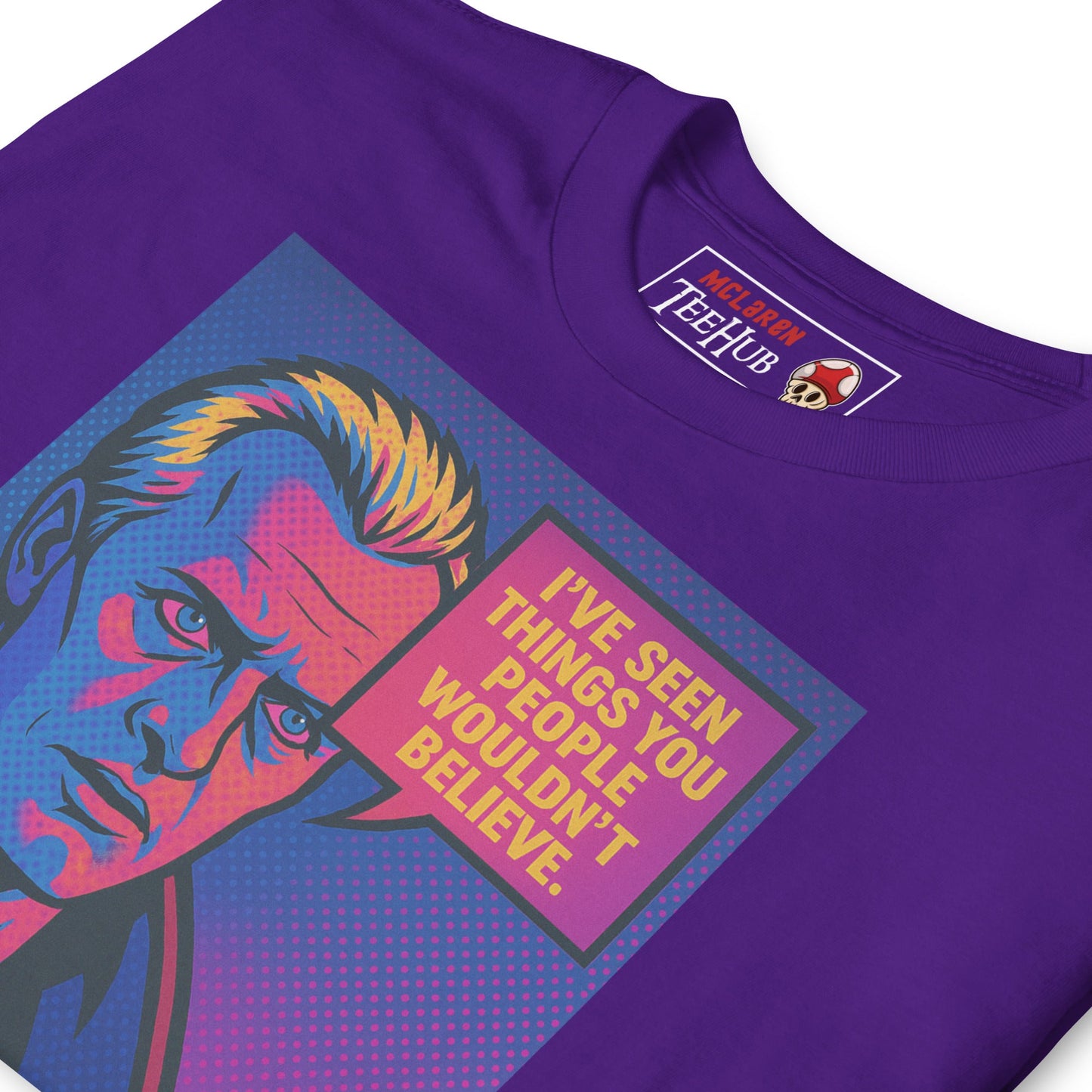 Blade Runner Roy Batty "I've Seen Things" Quote T-Shirt – Retro Pop Art Style