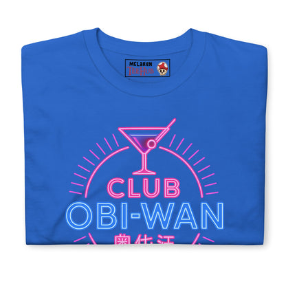 Club Obi-Wan T-Shirt – Retro Indiana Jones Neon Tee – 80s Movie Pop Culture Apparel