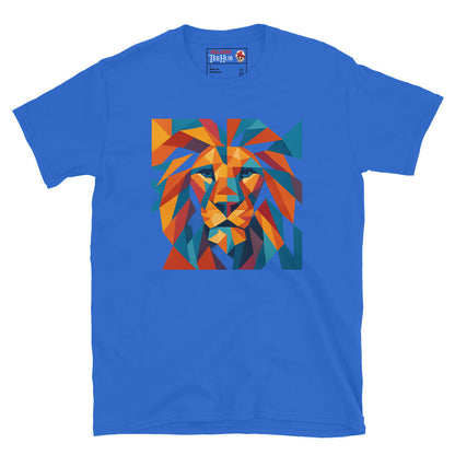 Geometric Lion Face T-Shirt