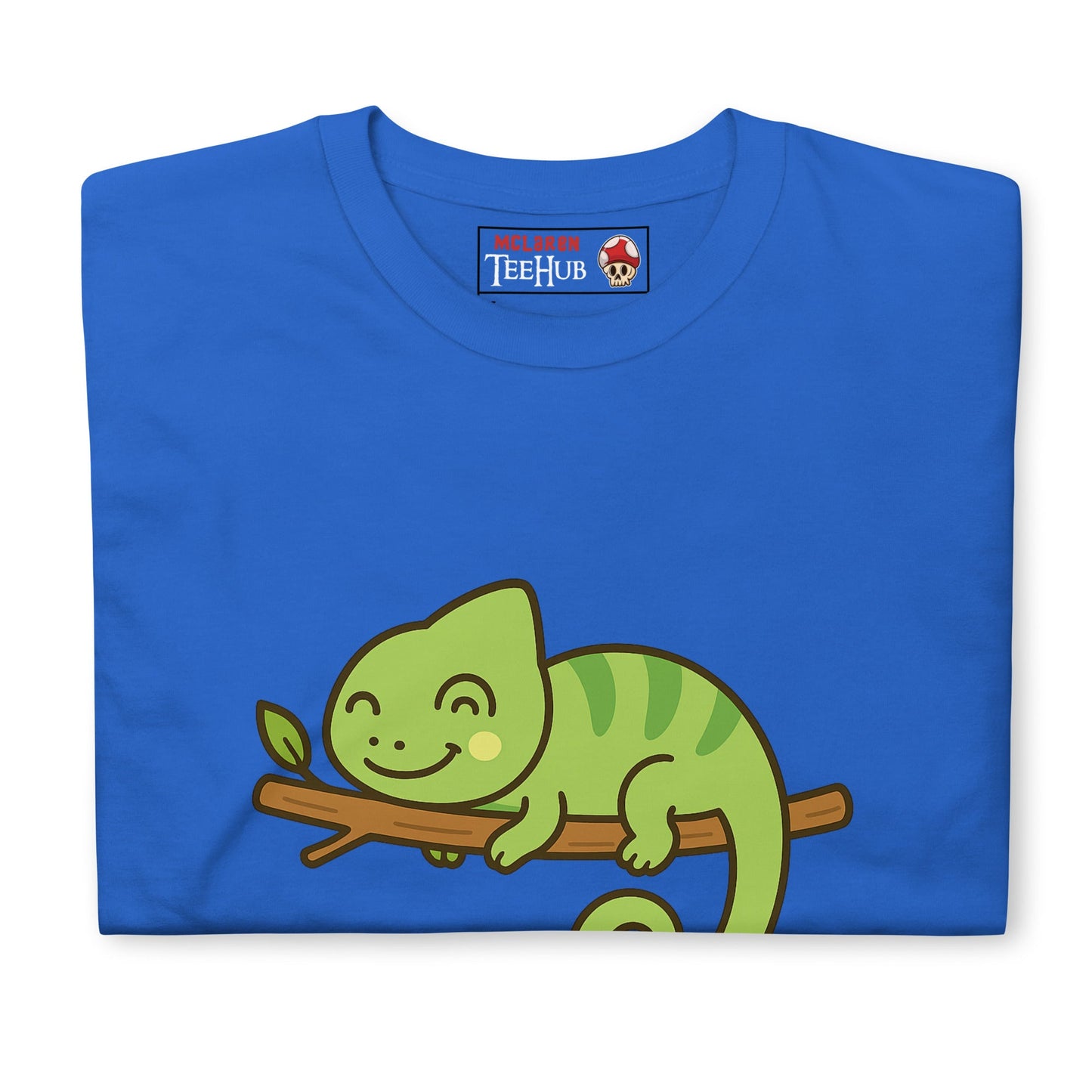 Cute Chameleon Cartoon T-Shirt – Funny Sleeping Lizard Tee