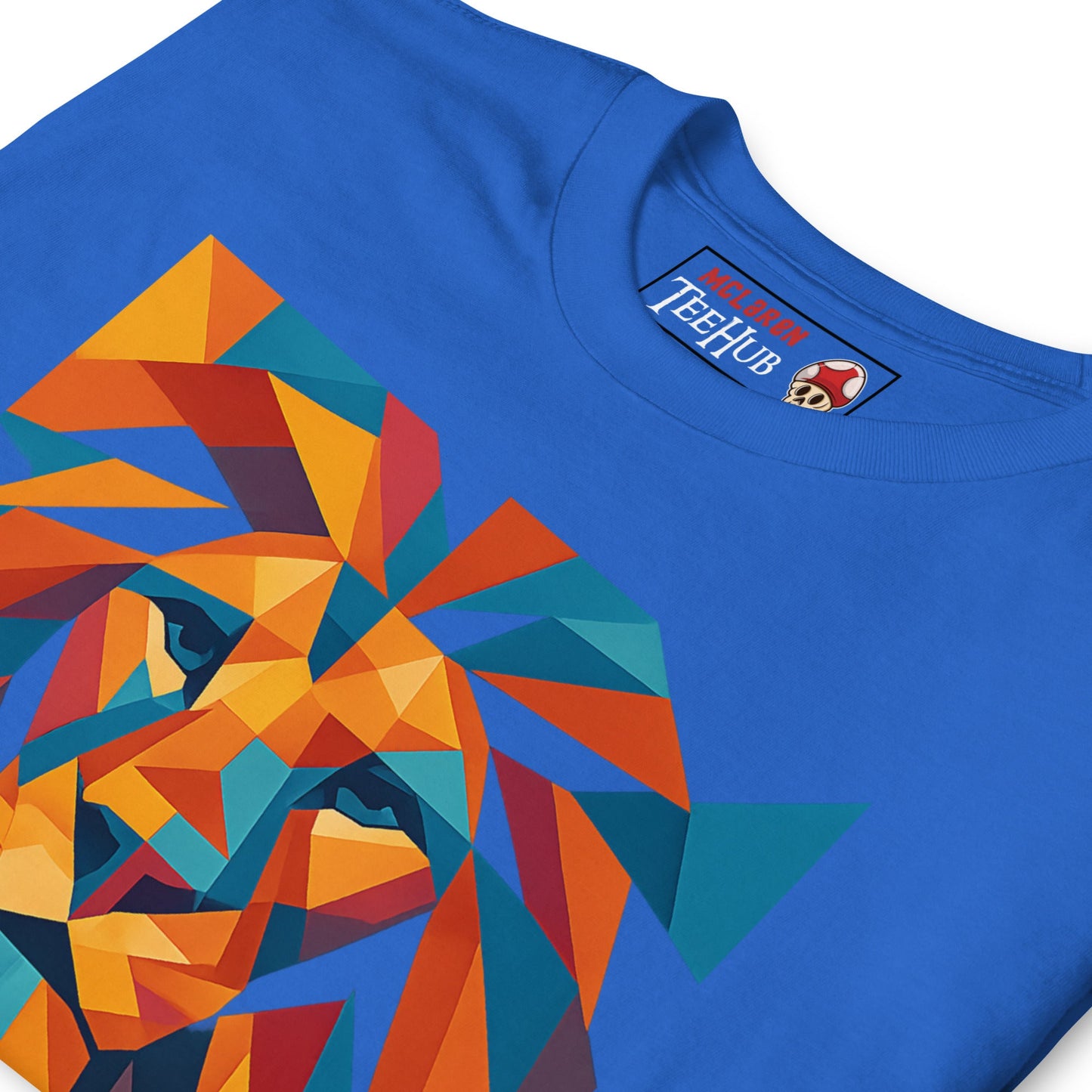 Geometric Lion Face T-Shirt