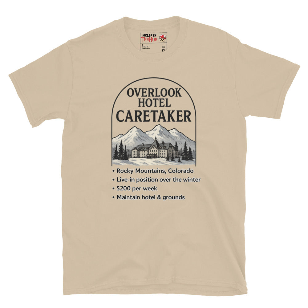 Overlook Hotel Caretaker T-Shirt – Funny The Shining Horror Movie Tee