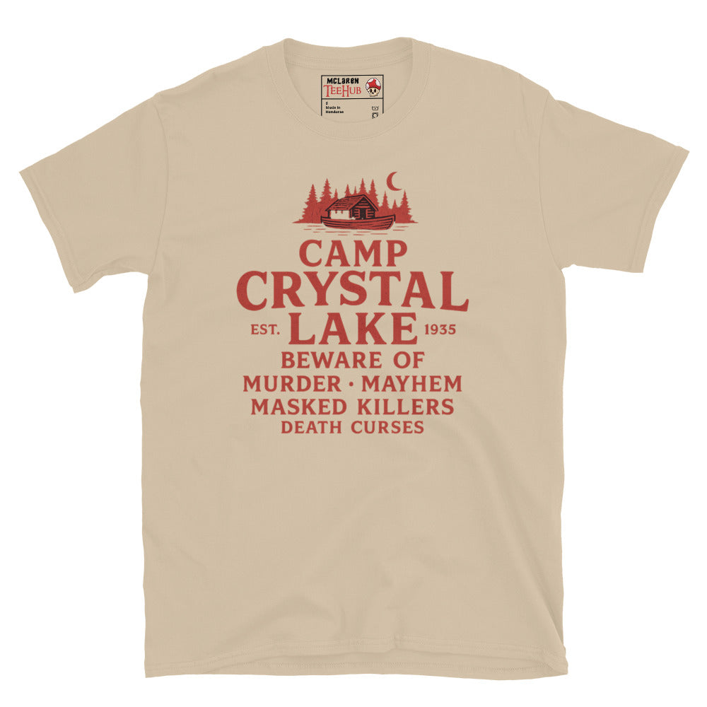 Camp Crystal Lake T-Shirt – Friday the 13th Horror Parody Tee