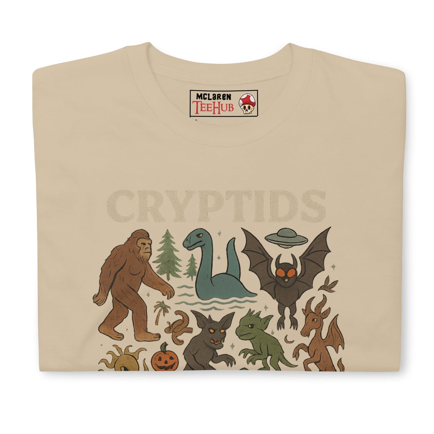 Cryptids T-Shirt – Cute & Creepy Mythical Creature Illustration Tee