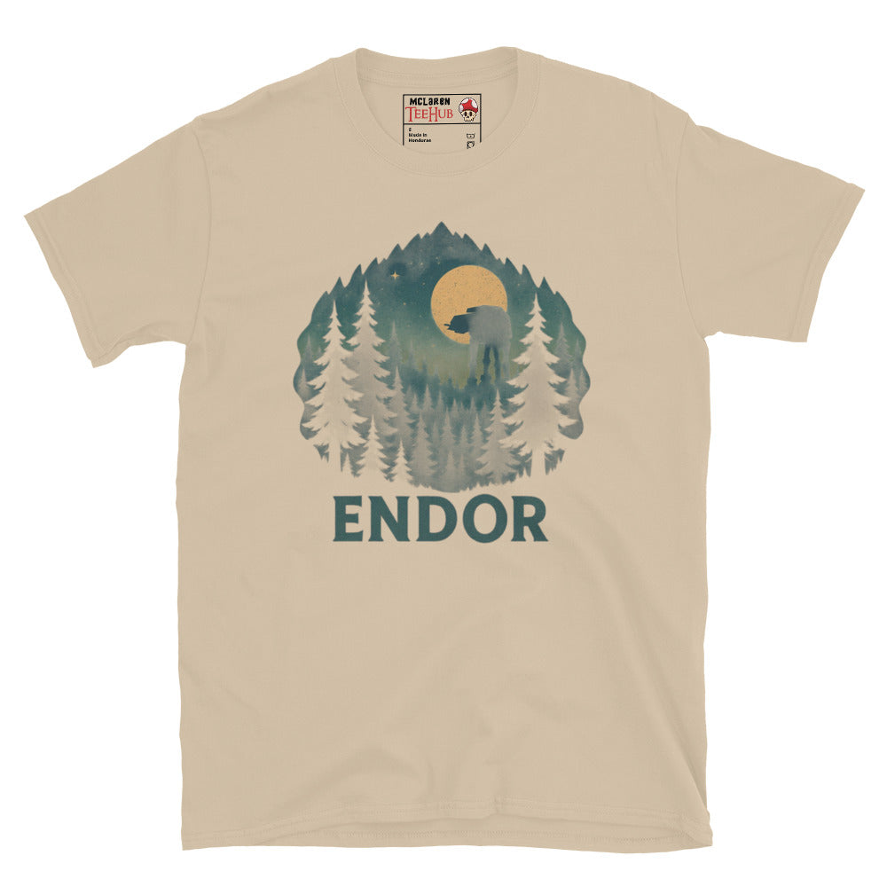 Endor Forest Moon T-Shirt – Star Wars Inspired Vintage Nature Design