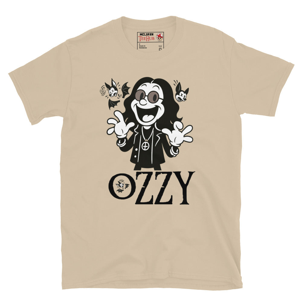 Cartoon Ozzy Osbourne Bat T-Shirt – Retro Rock Music Graphic Tee