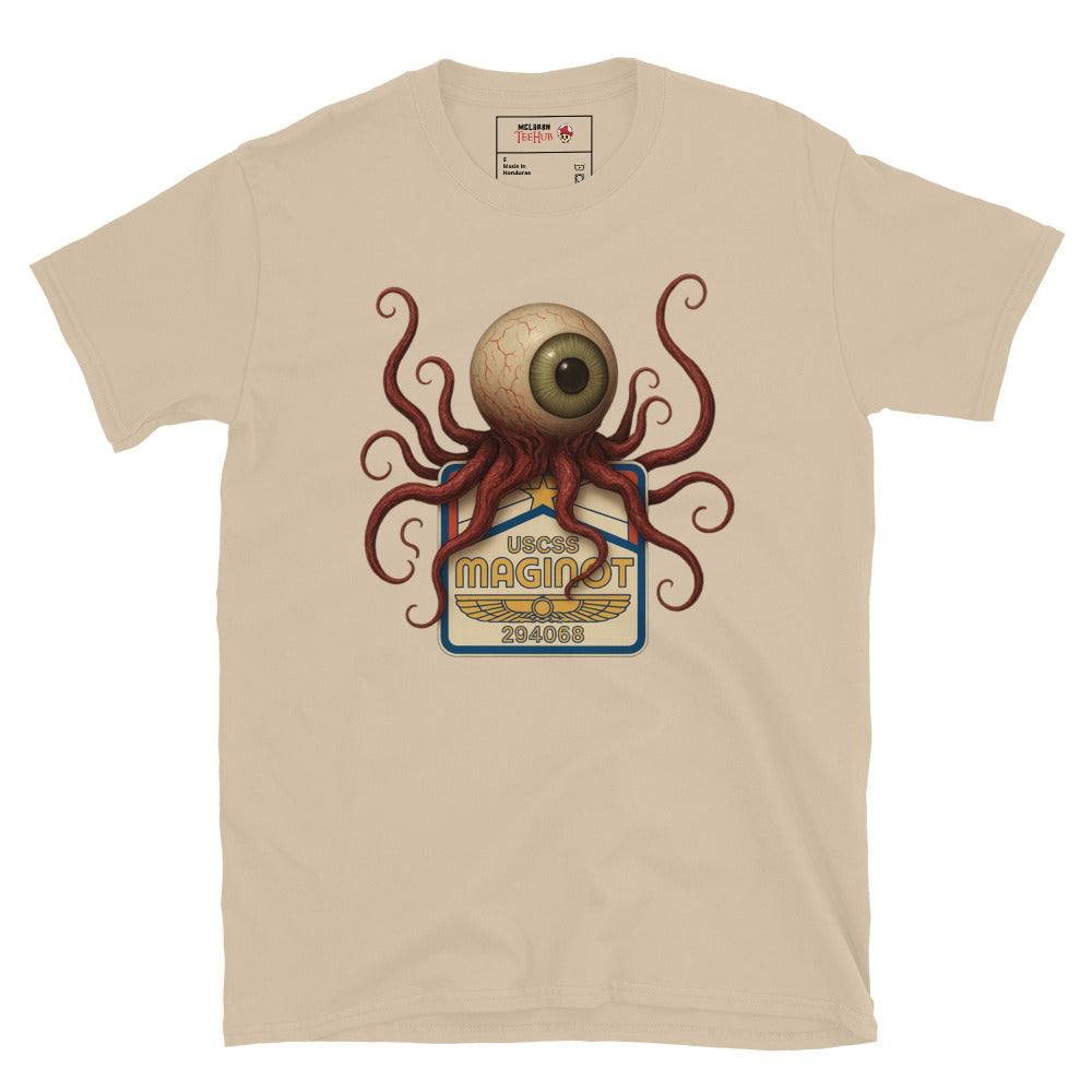 USCSS Maginot T-Ocellus Crew Badge T-Shirt – Alien Earth Retro Sci-Fi Horror Tee
