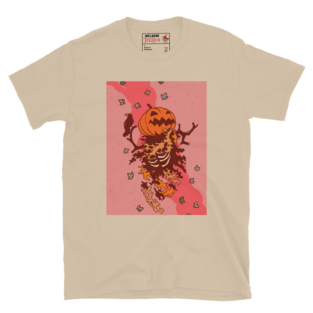 Pumpkin Skeleton Samhain Halloween T-Shirt