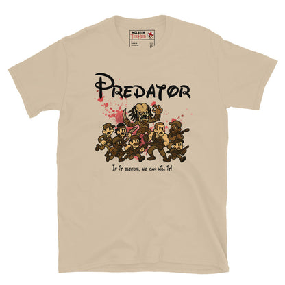 Predator Retro Cartoon T-Shirt – 80s Action Movie Tee