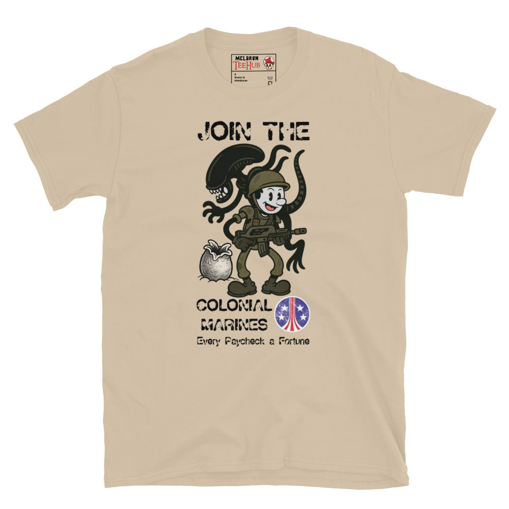 Aliens Join the Colonial Marines Retro T-Shirt