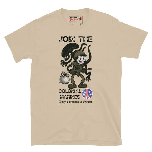 Aliens Join the Colonial Marines Retro T-Shirt
