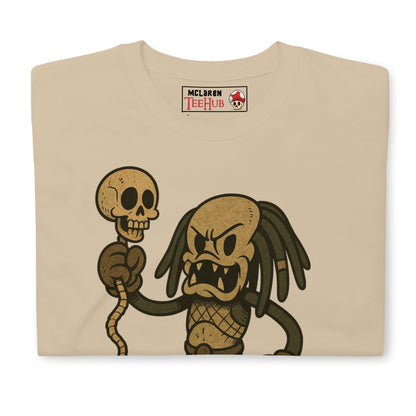 Predator Retro Cartoon T-Shirt, Rubber Hose 80s Action Movie