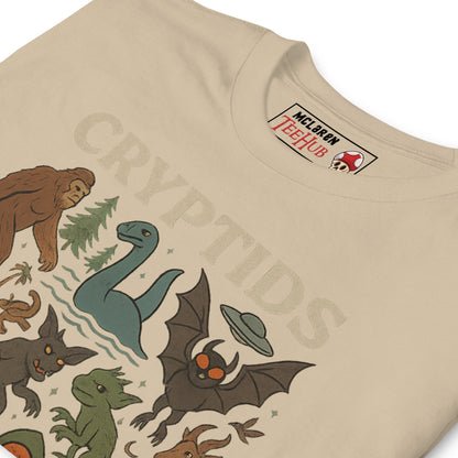 Cryptids T-Shirt – Cute & Creepy Mythical Creature Illustration Tee