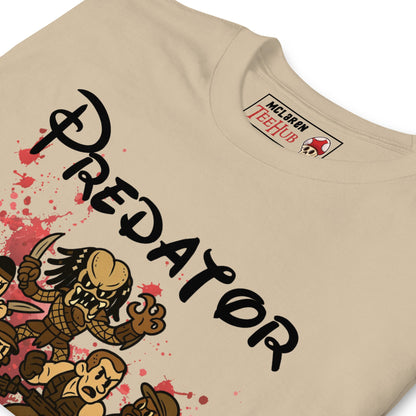 Predator Retro Cartoon T-Shirt – 80s Action Movie Tee