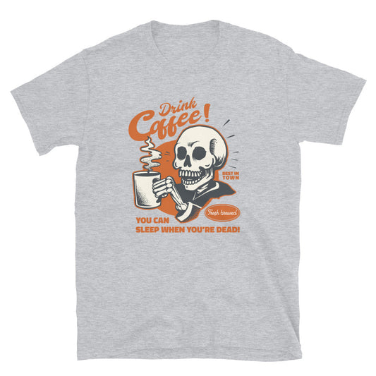 Coffee skeleton T-shirt