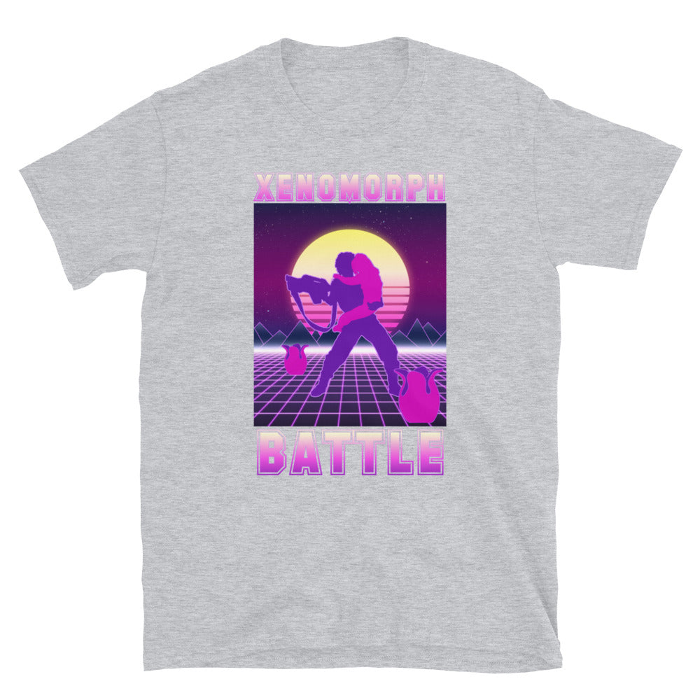 Aliens Movie, xenomorph battle t shirt
