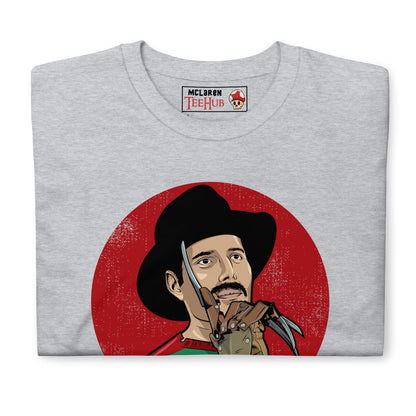 The Nightmare must go on, Freddy krueger, Freddie Mercury, Pop Culture Unisex T-Shirt