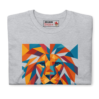 Geometric Lion Face T-Shirt