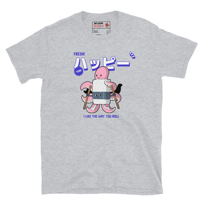 Funny Sushi Roll T-Shirt – I Like the Way You Roll Octopus Tee